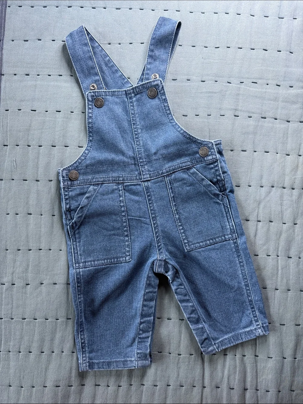 Carter's Blue Denim Kids Overalls with Front Pockets